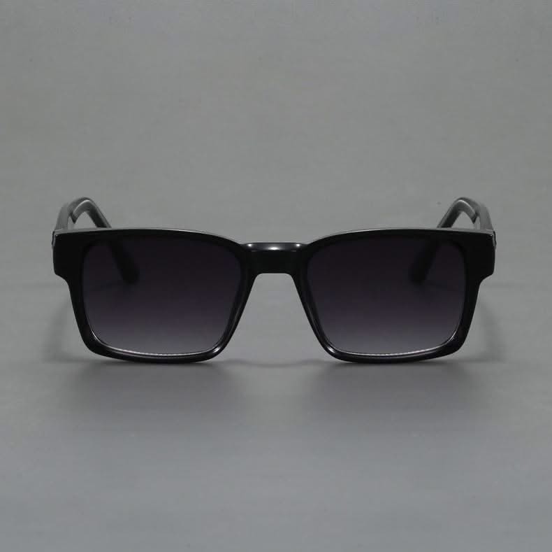 Classic squared frame sunglasses for unisex wear. Essential UV protection for sunny days.