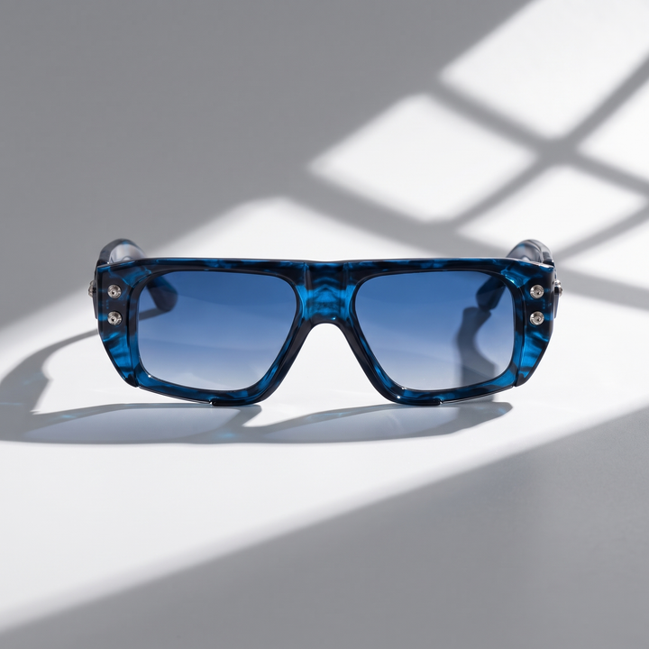 Unisex stylish sunglasses with 100% UV protection, perfect fashion eyewear accessory for sun.