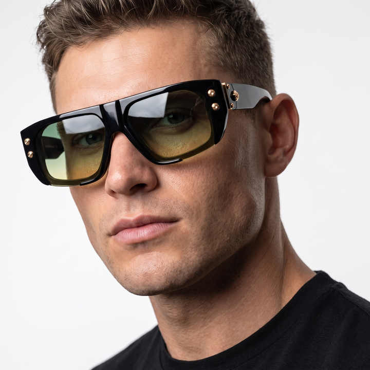 Premium unisex UV protection sunglasses, elegant eyewear for stylish sun safety.