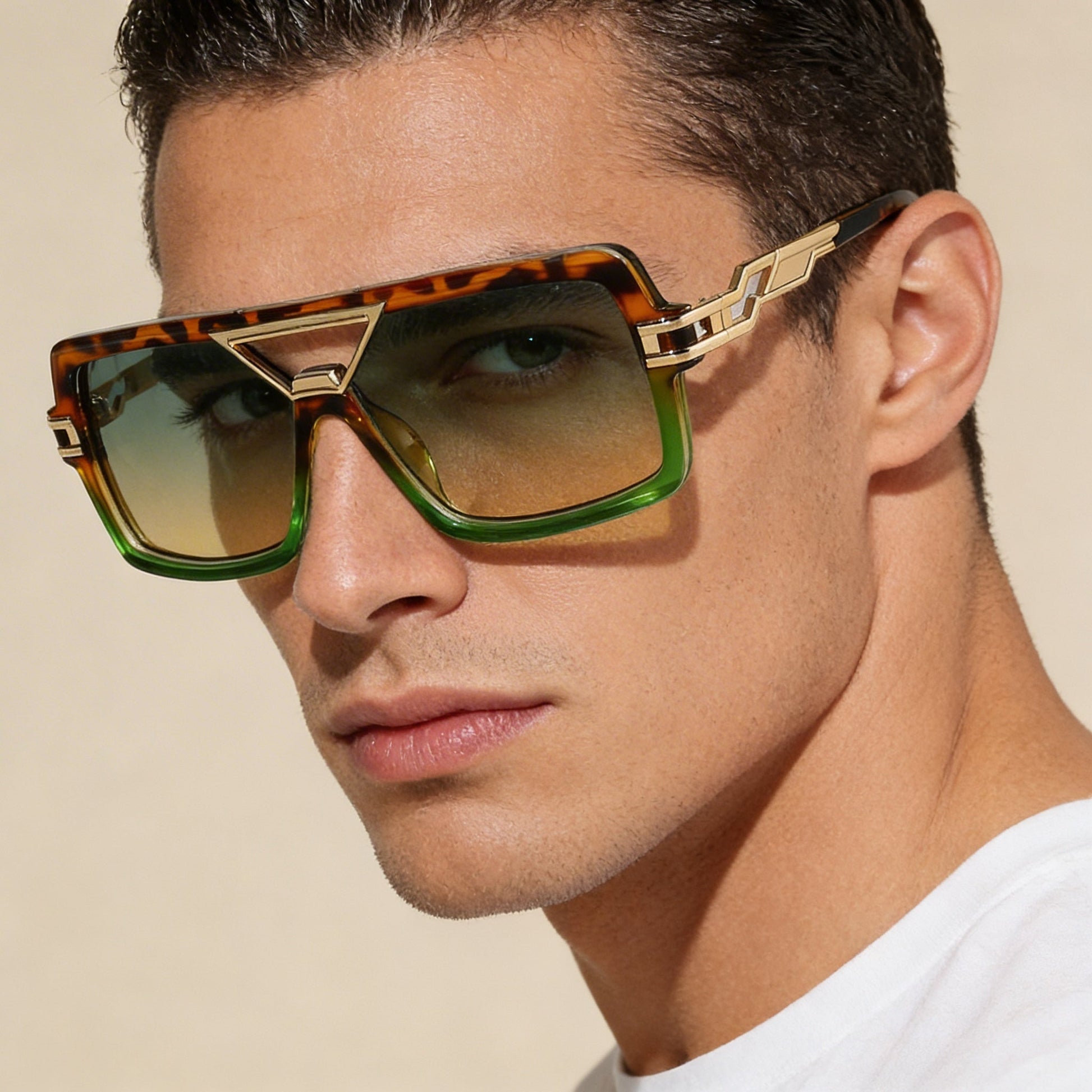 Unisex sunglasses with reflective mirrored lenses, metal frames, & advanced UV400 protection.