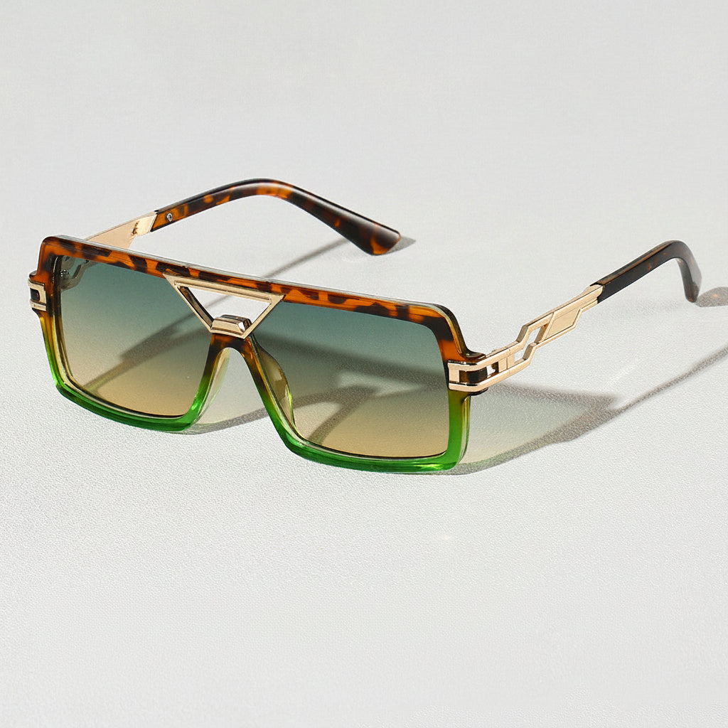 Person enjoying outdoors, wearing stylish unisex UV400 sunglasses for eye protection.