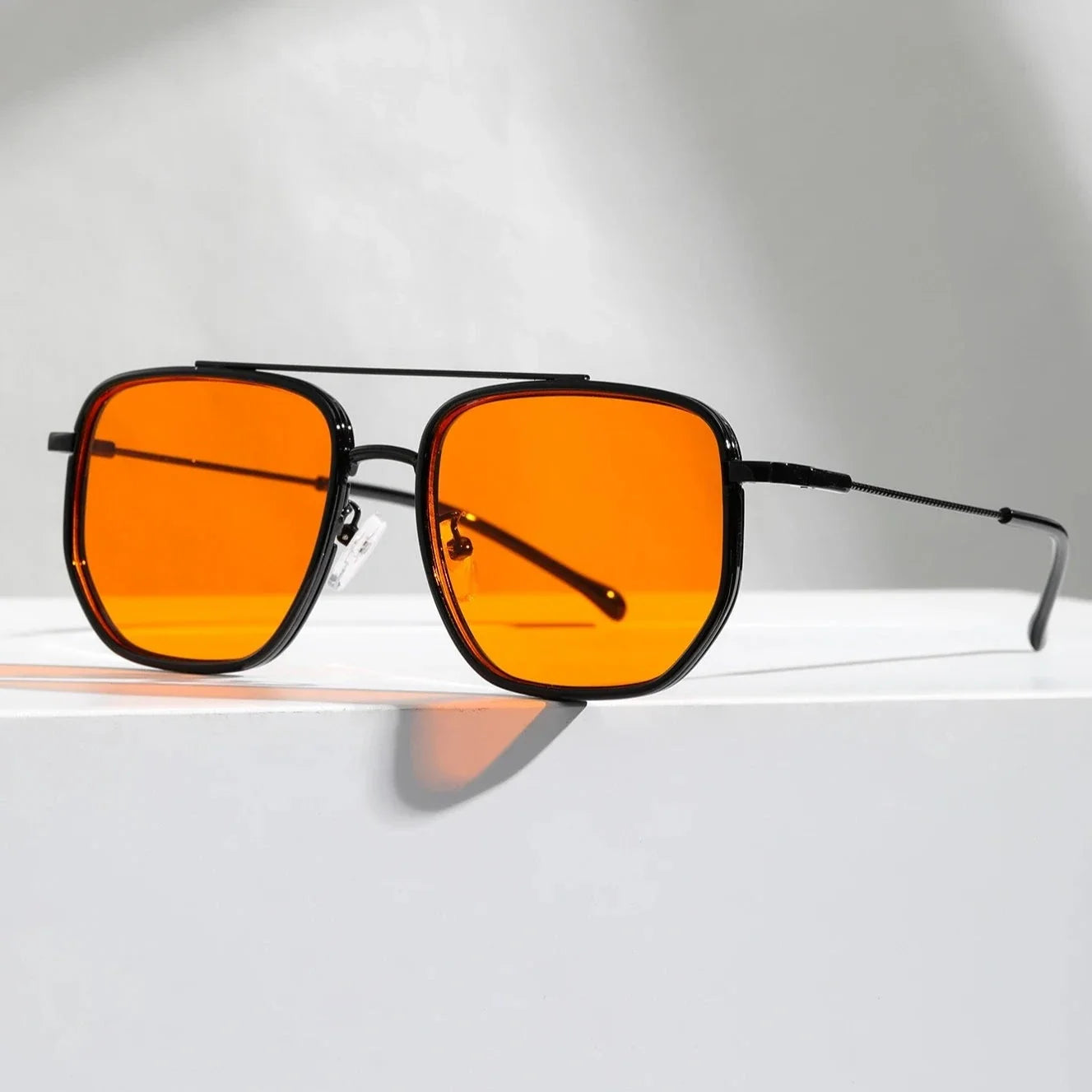 Unisex stylish sunglasses with full UV protection, perfect for everyday wear and summer fashion accessories.