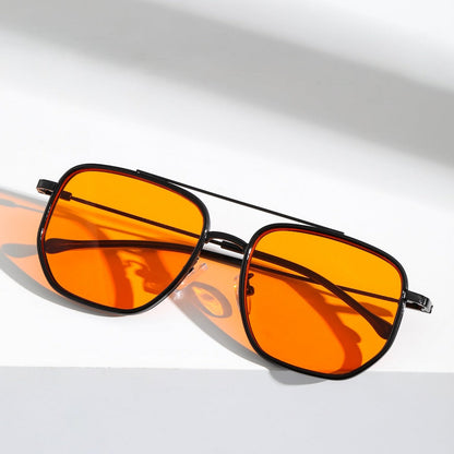 Stylish black frame sunglasses, unisex design with UV400 protection for all your outdoor adventures.
