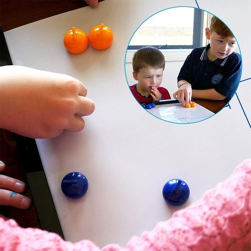 Box art of the Unisex Portable Tabletop Curling Game, highlighting fun for kids and adults.