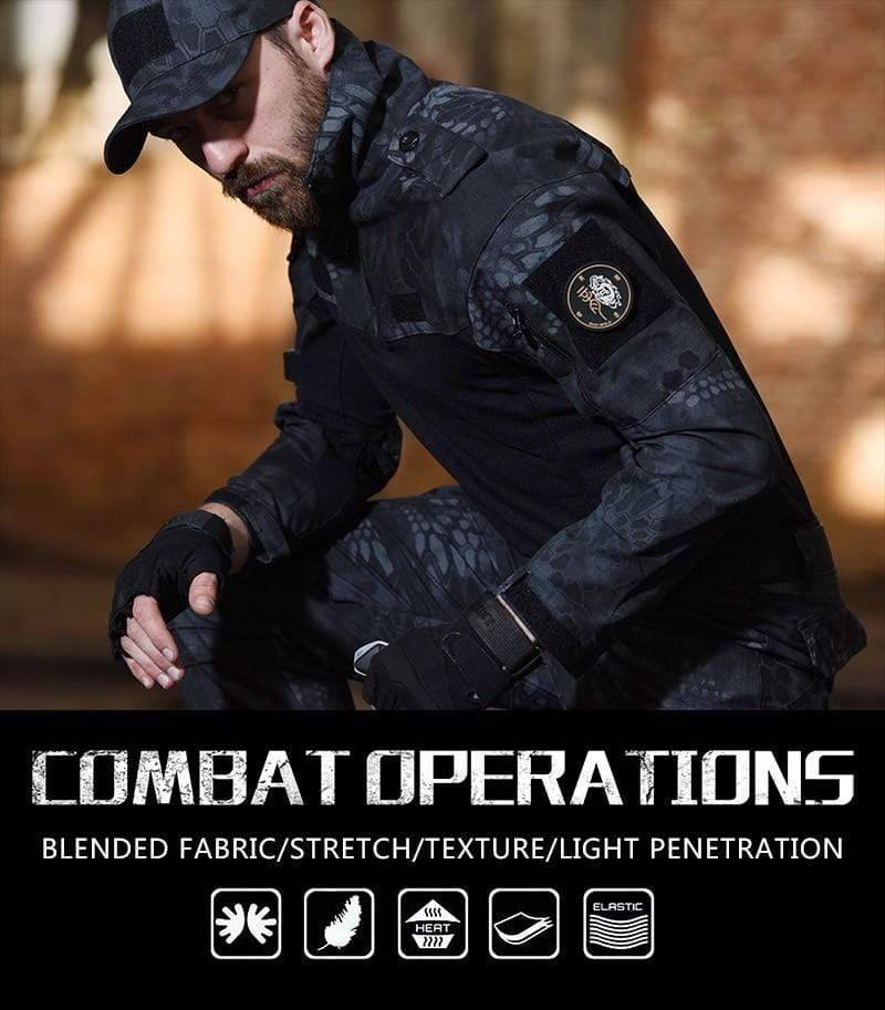 Hunter wearing quick dry ghillie suit, camouflage, for effective outdoor stealth