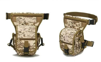 Durable hunting drop leg bag, designed for outdoor enthusiasts, can also be used as a waist pack.