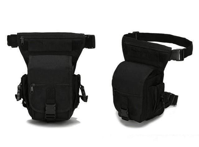 Adventure-ready drop leg pack, suitable for hiking and hunting, offers practical storage.