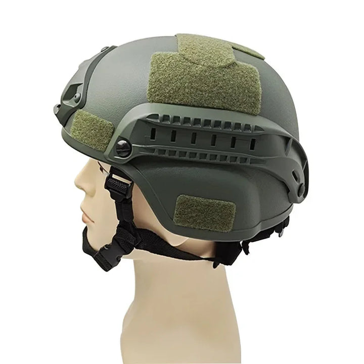 Unisex FAST helmet with ventilation, essential protective gear for airsoft players.