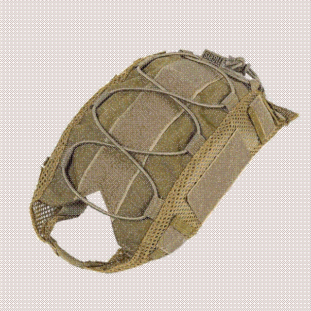 Outdoor tactical helmet cover with MOLLE, perfect for military, survival, and airsoft