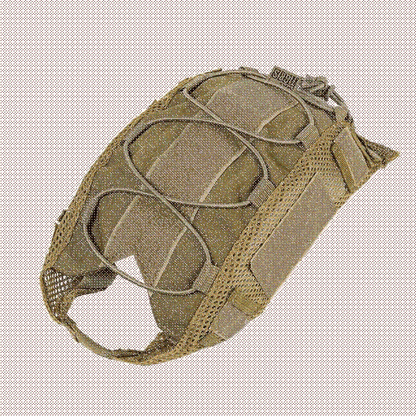Outdoor tactical helmet cover with MOLLE, perfect for military, survival, and airsoft
