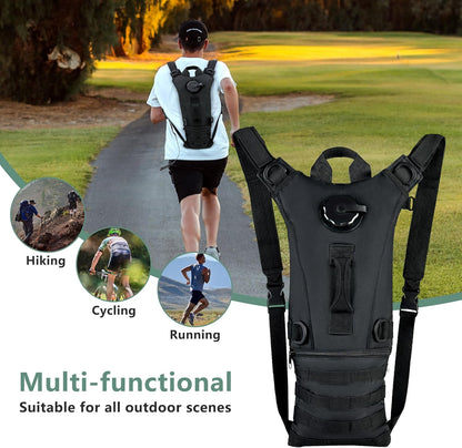 Durable tactical hydration pack, 3L bladder included, perfect for cycling and biking