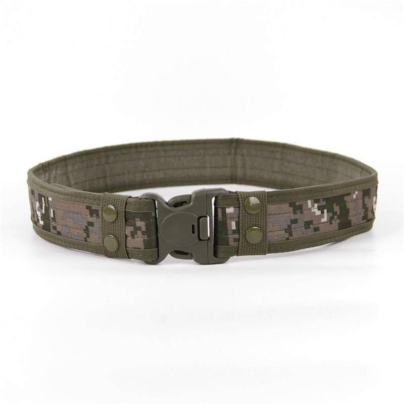 Robust camouflage tactical military nylon belt, perfect for hunting & survival gear, unisex