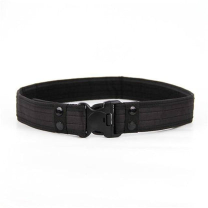 Unisex tactical nylon belt in desert tan, ideal for outdoor adventures & workwear