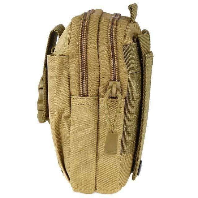 MOLLE belt pouch with secure zipper closure, essential EDC organizer for active use
