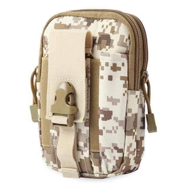 Side view of a compact MOLLE utility pouch, perfect for quick access to essentials