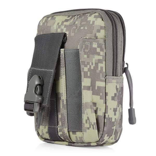 Unisex MOLLE belt pouch in camouflague, ideal waterproof tactical gear for explorers