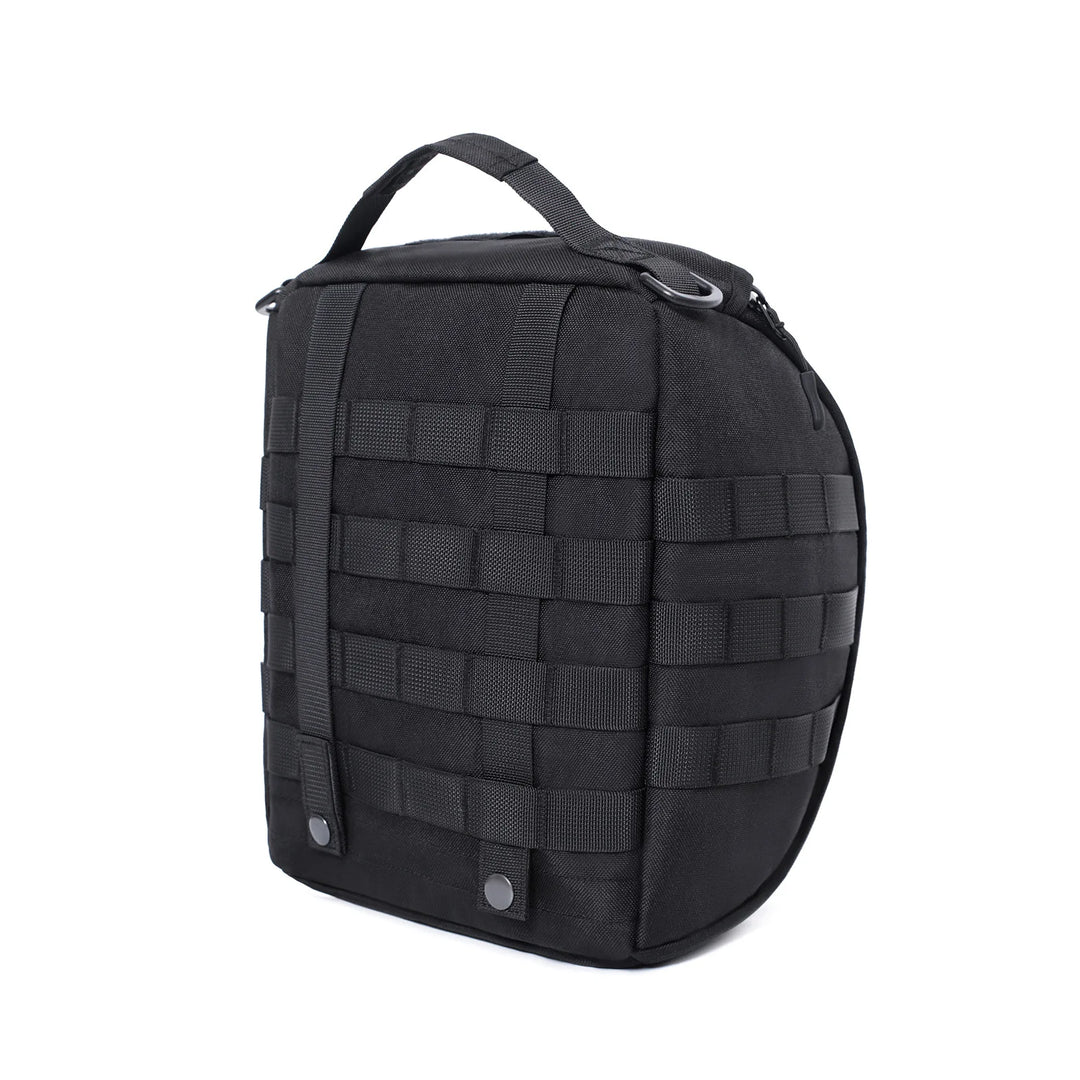 Tactical gear storage solution: a waterproof helmet bag with convenient MOLLE system for adaptability