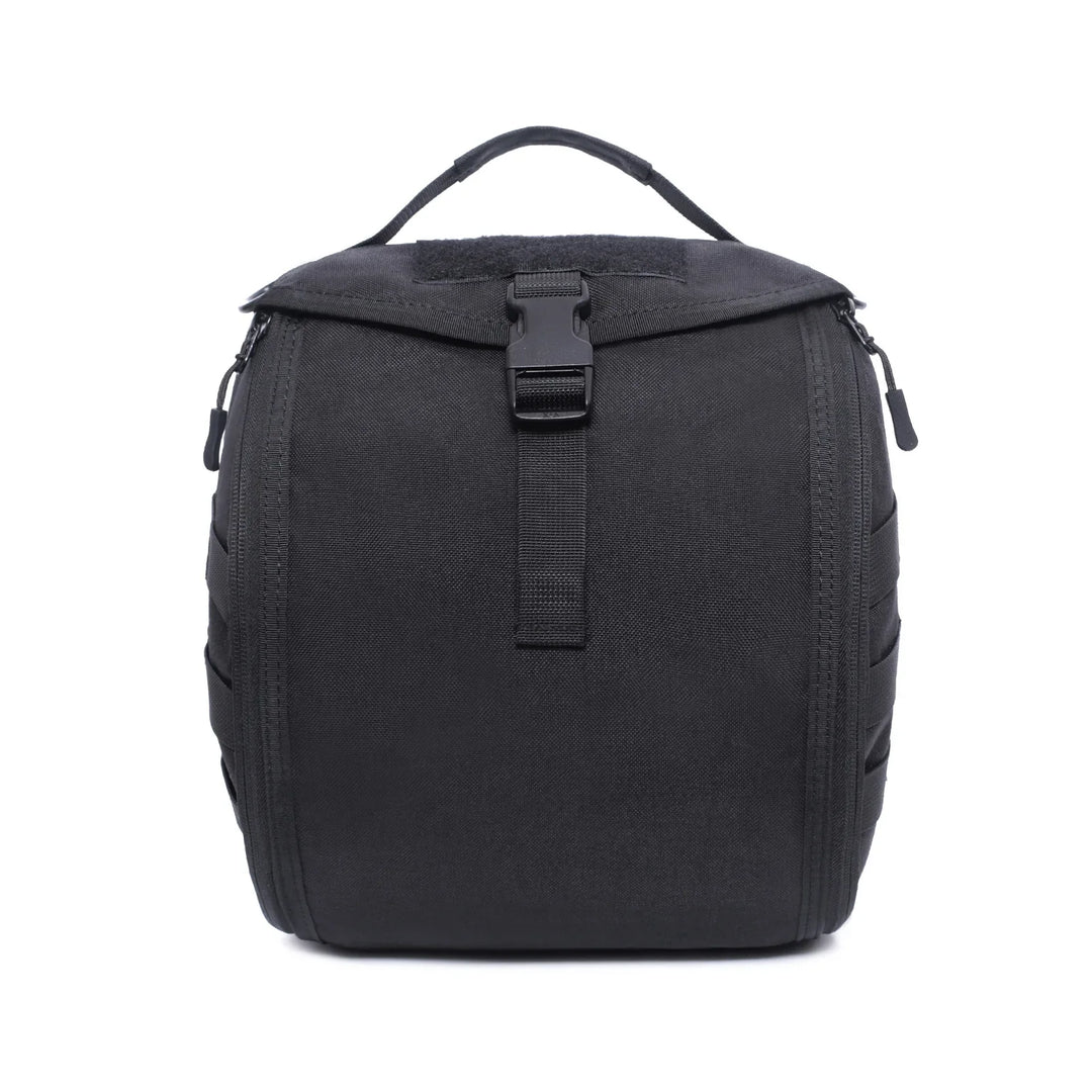 Unisex tactical bag, MOLLE compatible helmet carrier, excellent for military personnel and outdoor enthusiasts