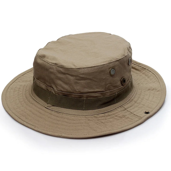 Folded boonie hat, compact design for easy carrying in hiking or hunting gear