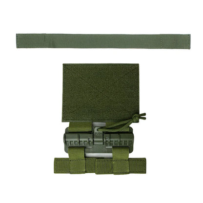 Military-grade quick release buckle for tactical vests, olive green nylon gear