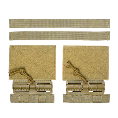 MOLLE accessory quick release buckle, tan nylon, versatile for tactical gear