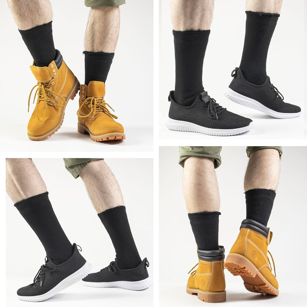 Unisex thermal boot socks for extreme winter cold. Insulated HeatGrip for outdoor activities like hiking & skiing.