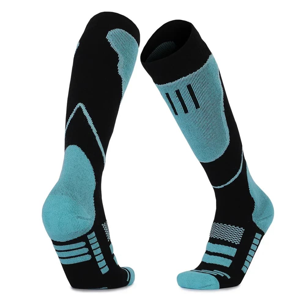 High-performance unisex thermal ski socks, engineered for superior warmth, comfort, and moisture-wicking.