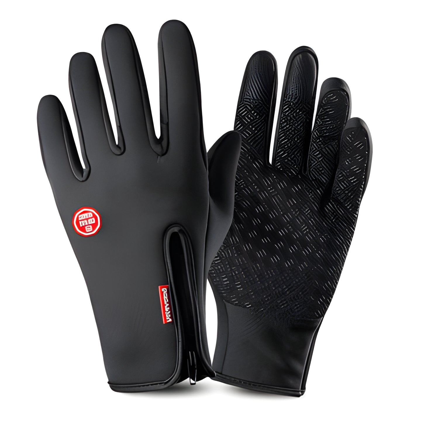 Unisex cycling thermal gloves, touch screen compatible for winter outdoor activities.