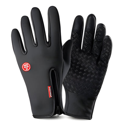 Unisex cycling thermal gloves, touch screen compatible for winter outdoor activities.