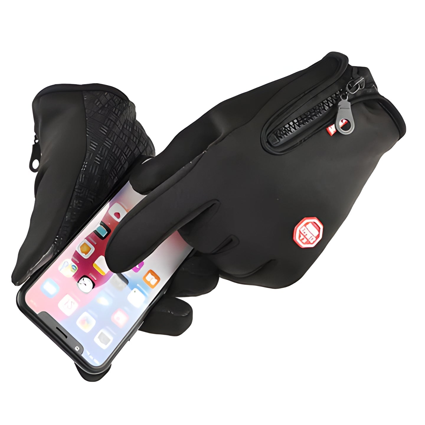 Unisex outdoor gear thermal gloves with touch screen, windproof, and waterproof features.