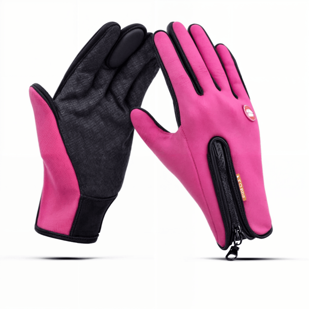 Outdoor sports thermal gloves, unisex. Windproof, touchscreen for winter hand protection.