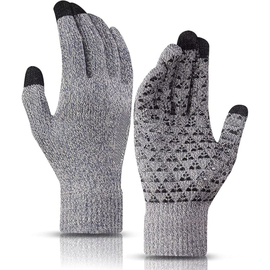 Unisex warm winter gloves, thermal & touchscreen for extreme cold protection.