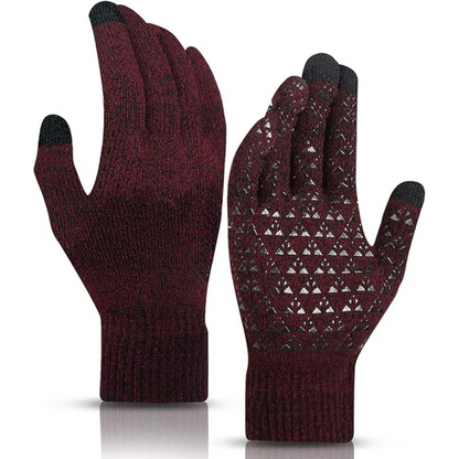 Cold weather thermal touchscreen gloves, unisex design, ultimate warmth.