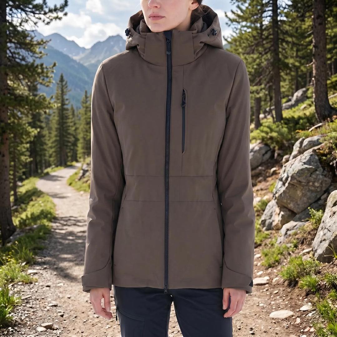 Durable unisex thermal windbreaker with weather-resistant fabric, essential hiking, skiing & camping gear. Warm winter coat.
