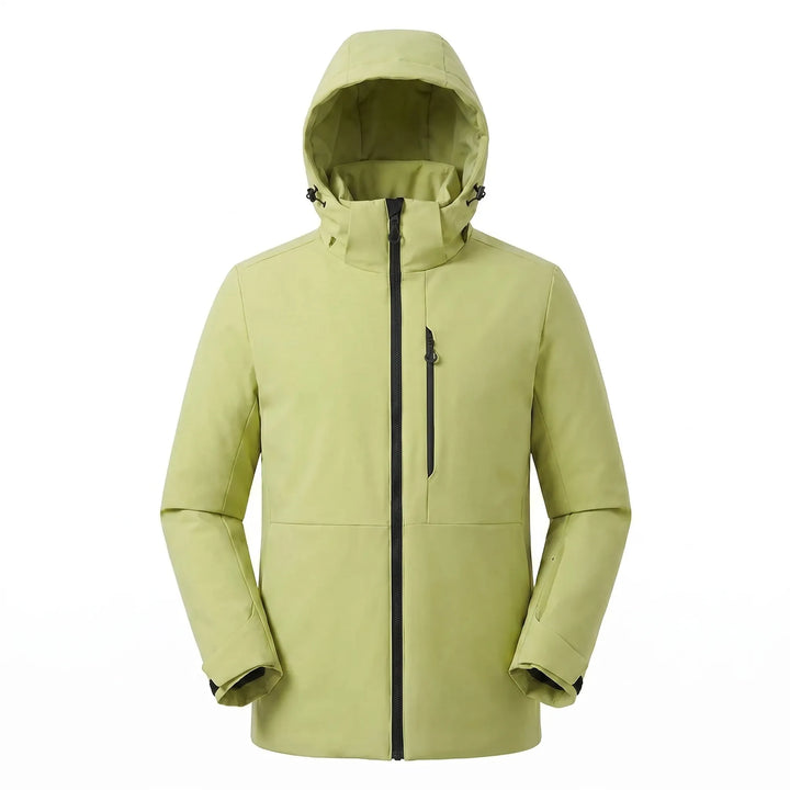 Unisex thermal windbreaker jacket, essential warm outdoor gear for hiking, camping, and skiing. Your go-to winter coat.