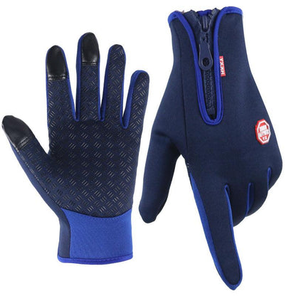 Ultra-thin fleece winter gloves; touchscreen compatible. Windproof & waterproof for running, cycling, and outdoor cold.