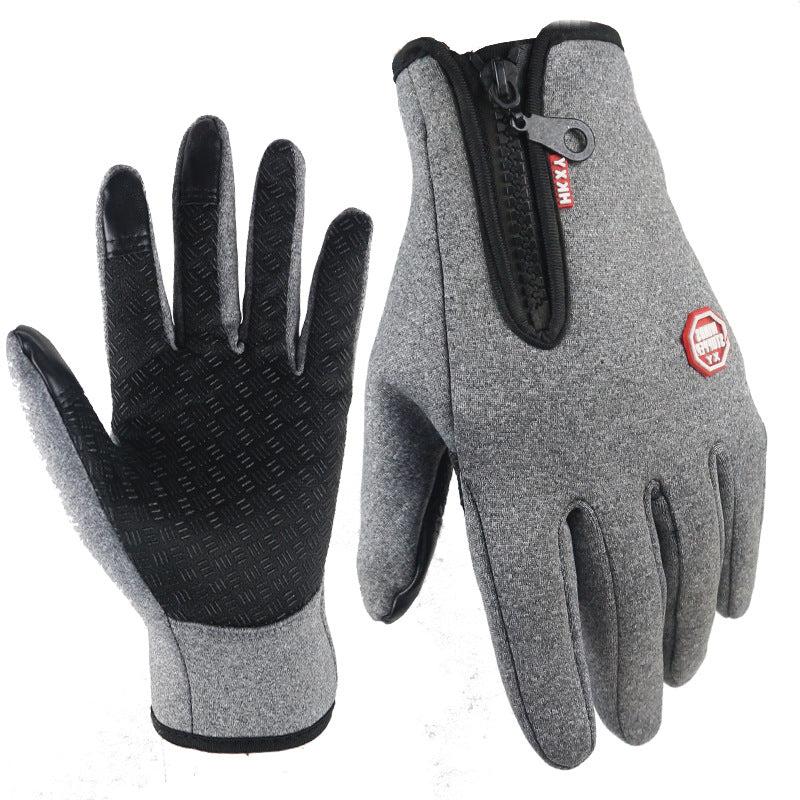 Anti-slip unisex thermal gloves for winter cycling & running. Touchscreen tech keeps hands warm and connected in cold.