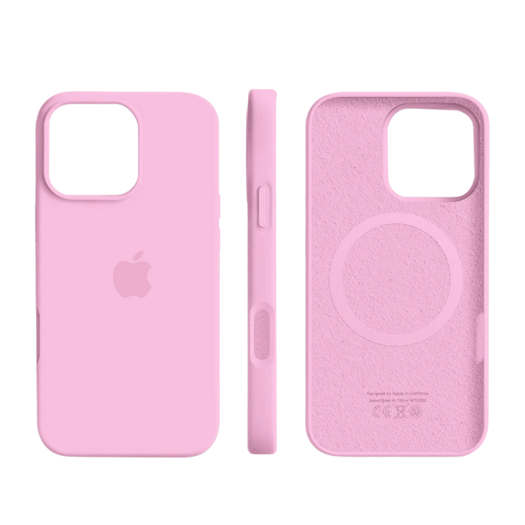 Thin unisex silicone MagSafe iPhone case. Magnetic cover ensures secure fit, drop protection & effortless charging.