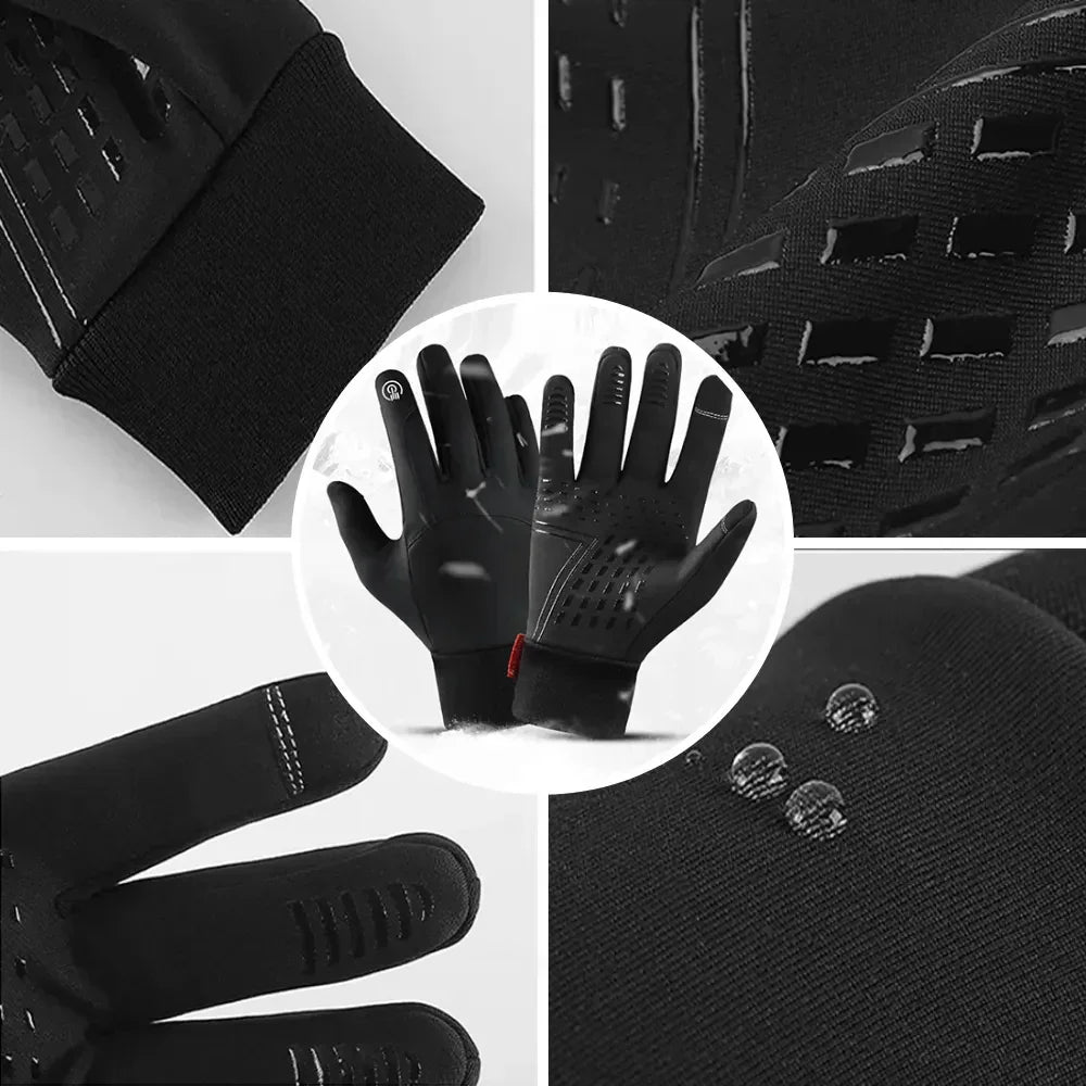 Versatile unisex winter accessories: touchscreen cold weather gloves, insulated & warm for outdoor activities.