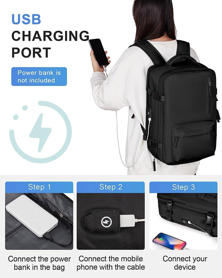 Secure anti-theft travel backpack, perfect for urban exploration and extended journeys.