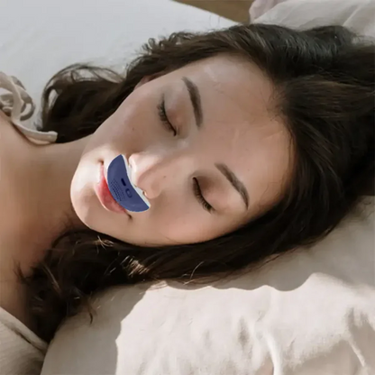 Advanced portable nasal air circulator, a sleep aid supporting breathing & reducing snoring for better rest.