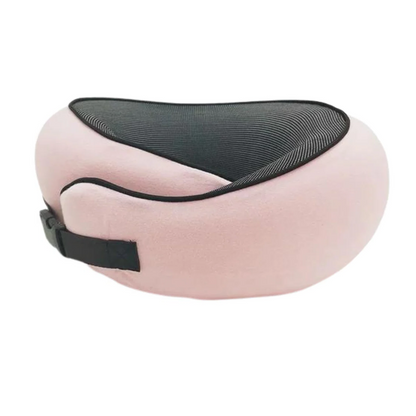Ergonomic unisex neck support pillow, ideal for comfortable flights, car travel & long journeys. Portable design.