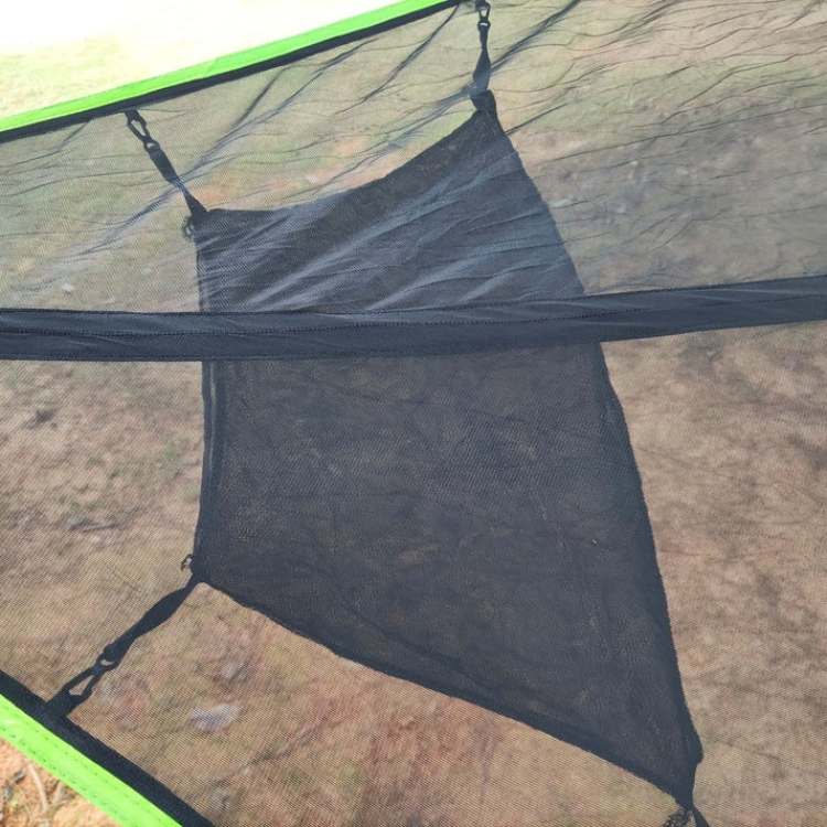 Portable camping hammock, triangle design, ideal for outdoor adventure and relaxation