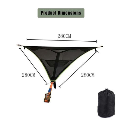 Adventure-ready unisex mesh camping hammock, durable and breathable for outdoor comfort