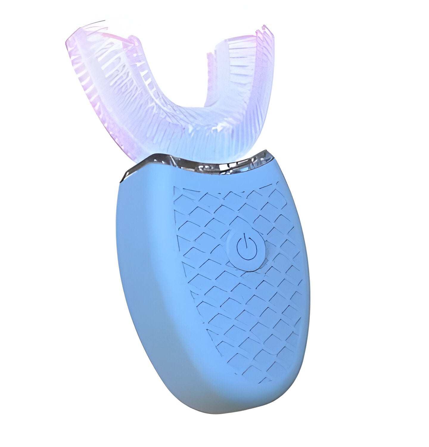 Smart U-shaped electric ultrasonic toothbrush, water resistant, perfect for family dental care & deep clean.