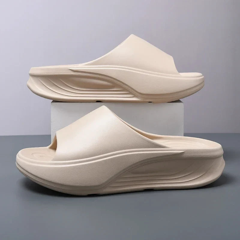 Unisex Ultra-Comfort Foam Slides, cushioned EVA for recovery, waterproof & lightweight.