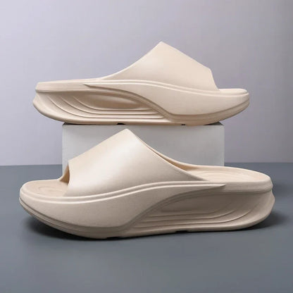 Unisex Ultra-Comfort Foam Slides, cushioned EVA for recovery, waterproof & lightweight.