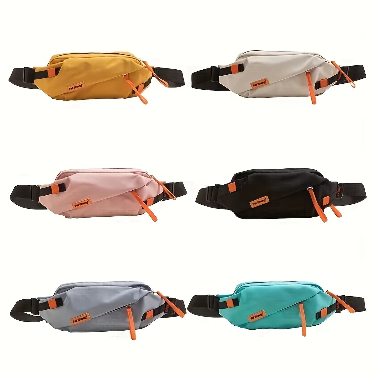 Unisex ultra-compact water-resistant sling bag, presented in a travel scene, ideal for carrying essentials on the go.