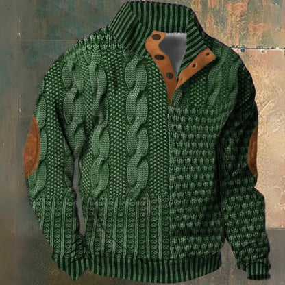 Stylish gray unisex ultra-cozy warm winter sweater. Soft everyday pullover for ultimate winter comfort and warmth.