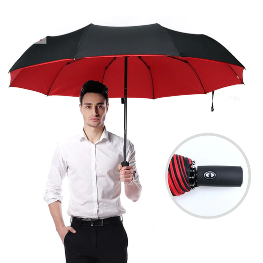 Unisex ultra-durable windproof umbrella, robust all-weather protection for heavy rain & storms.